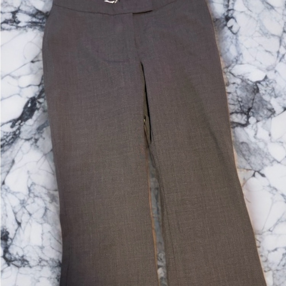 Anne Klein Charcoal Wide Leg Pants